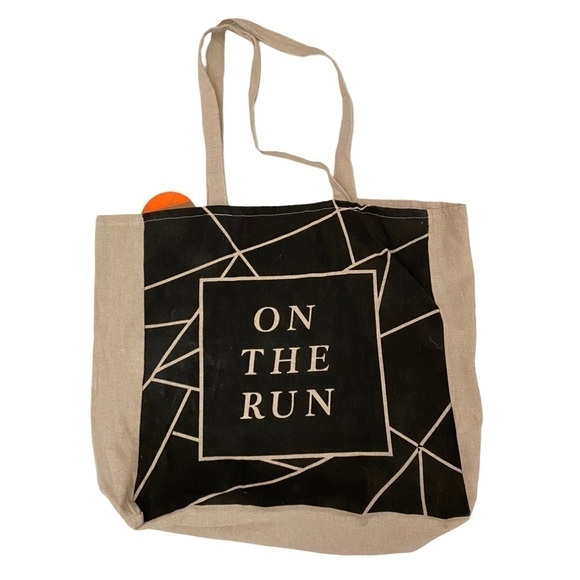 Cotton On Reusable Tote Burlap Like Fabric - Picture 1 of 5